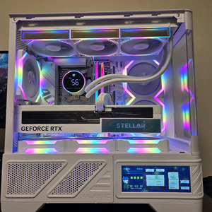 9950x3d, b850m, 48gb, 5080 화이트 본체