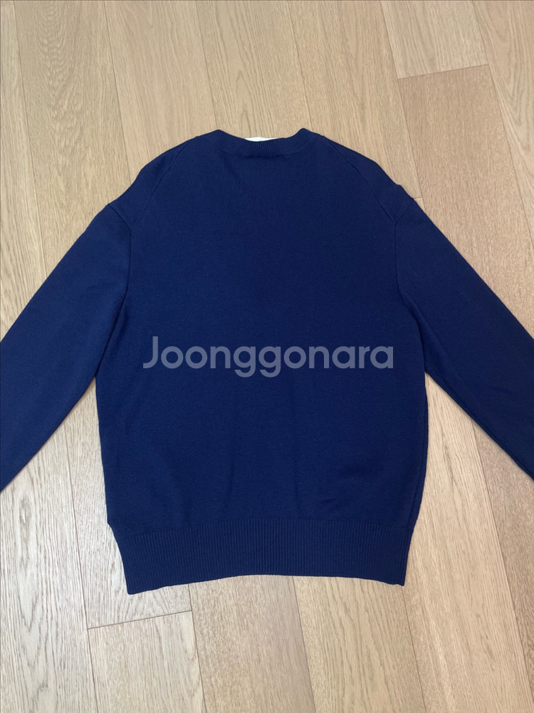 AMI 아미 스몰하트로고 울 가디건--3