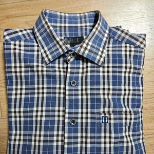 닥스 블루 체크 셔츠 95