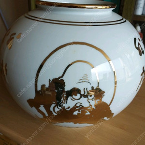 달마 도자기 순금 글씨