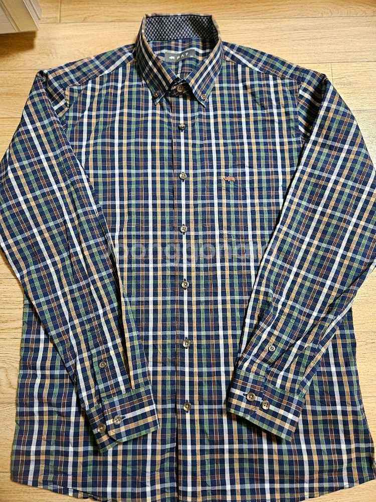 PAT 남성 체크 긴팔 셔츠 100--1