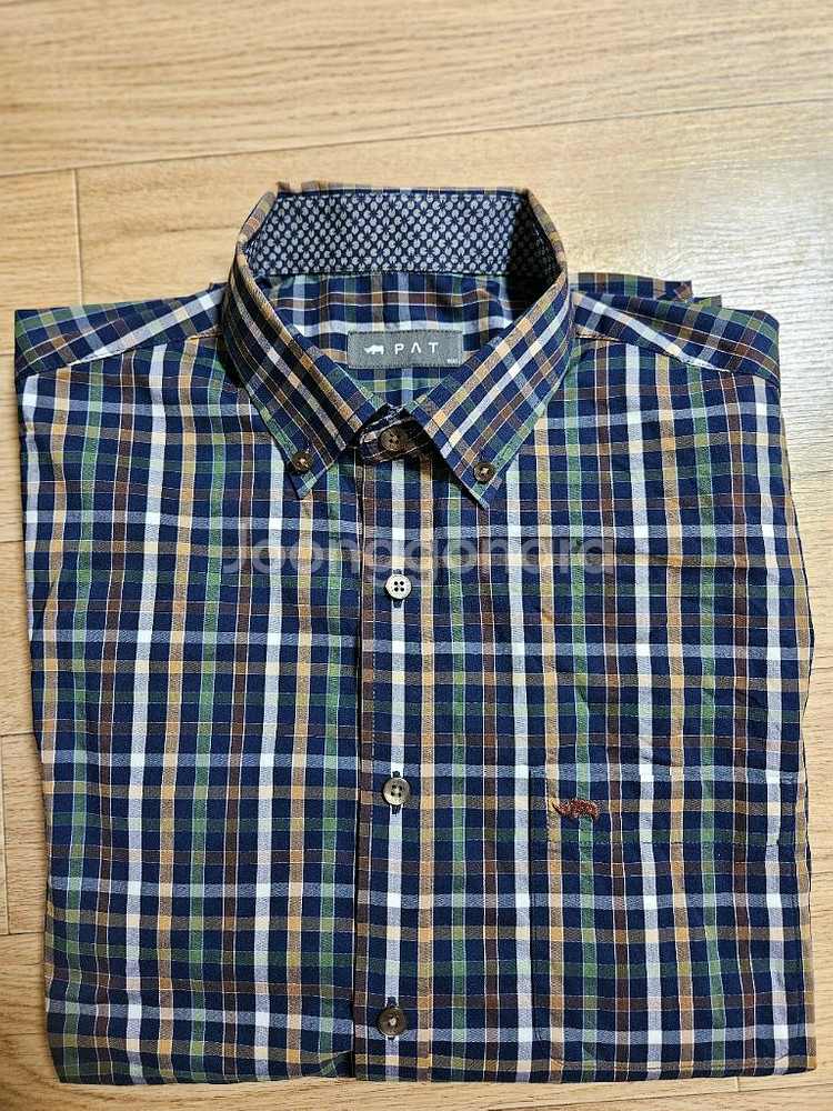 PAT 남성 체크 긴팔 셔츠 100--0