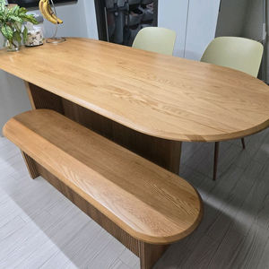 원목 식탁 벤치 세트(우디크)