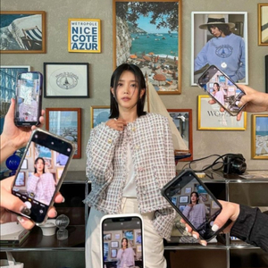 새상품:)모먼 트위드 자켓(채정안,이현이착용)