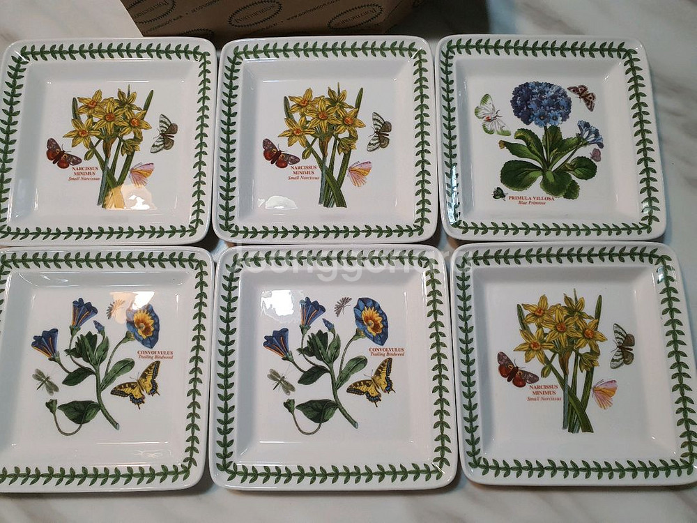 포트메리온 사각소접시 6개 일괄값 (백화점정품 새상품--1