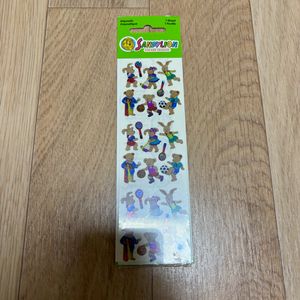 샌디라이온 테디 토끼 운동 빈티지 샌디 스티커 다꾸 닙