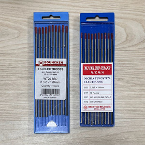 본켄 니치아 독일제 일본제 TIG 티그 용접봉 WT20-RED 3.2파이 150mm 10개입