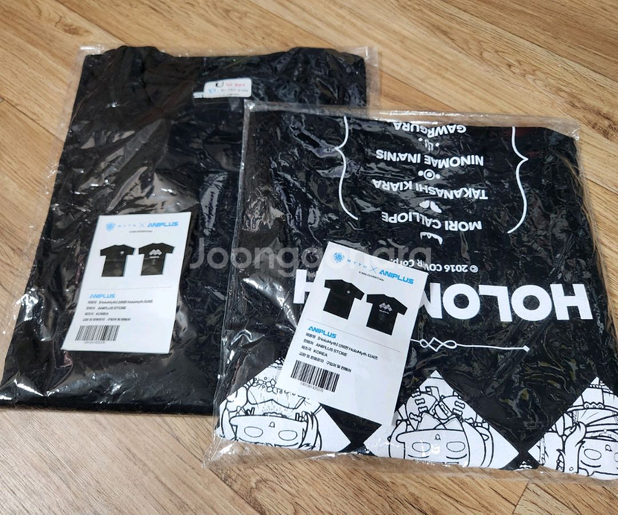 홀로라이브X애니플러스 한정판 Myth 티셔츠(미개봉)--0