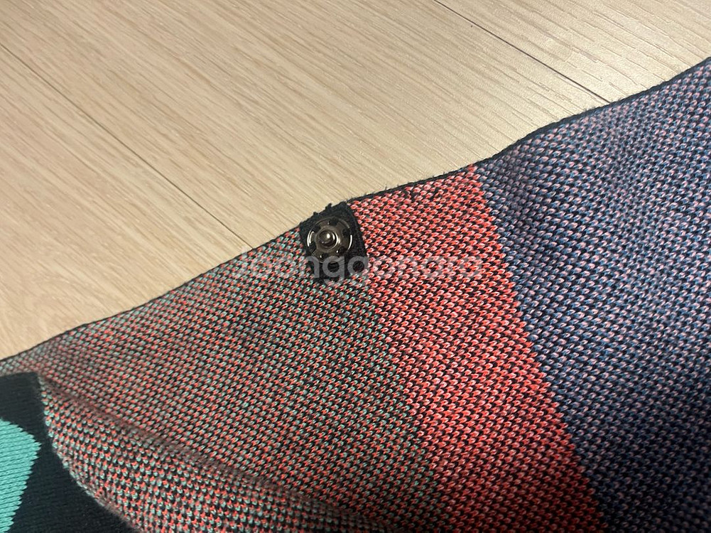 스텔라매카트니키즈 하트 패턴 니트 판초--2