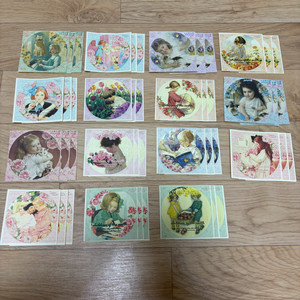 크림피치 지구의 아이들 명화 도무송 인스 스티커 다꾸