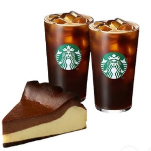 스타벅스 소중한 당신께[아이스 카페 아메리카노 T 2잔 + 바스크 초코 치즈 케이크]
