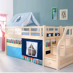 에보니아 원목 미키 벙커침대