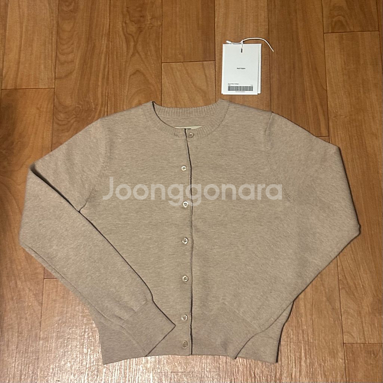 포터리 여성 라운드 넥 가디건 - 베이지--9