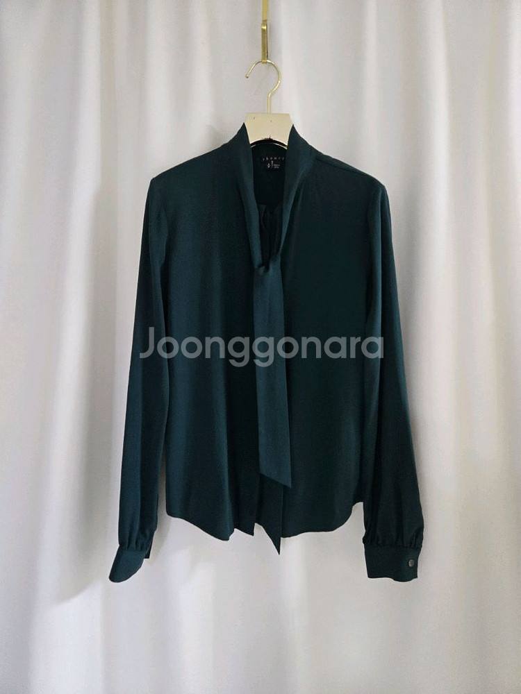 띠어리 실크 타이 블라우스--0