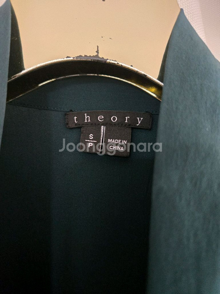 띠어리 실크 타이 블라우스--5