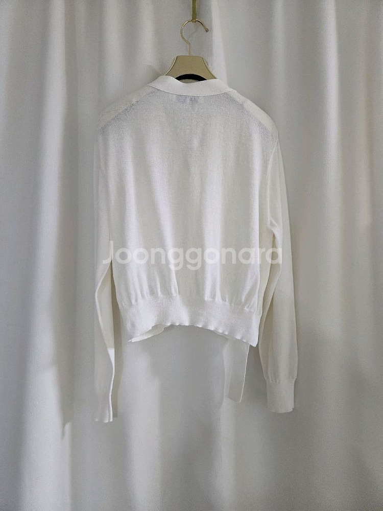 구호 플러스 화이트 니트 가디건--7