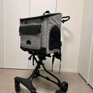 로얄테일즈 루이스 그레이 백팩+트래블러 강아지 유모차 이미지