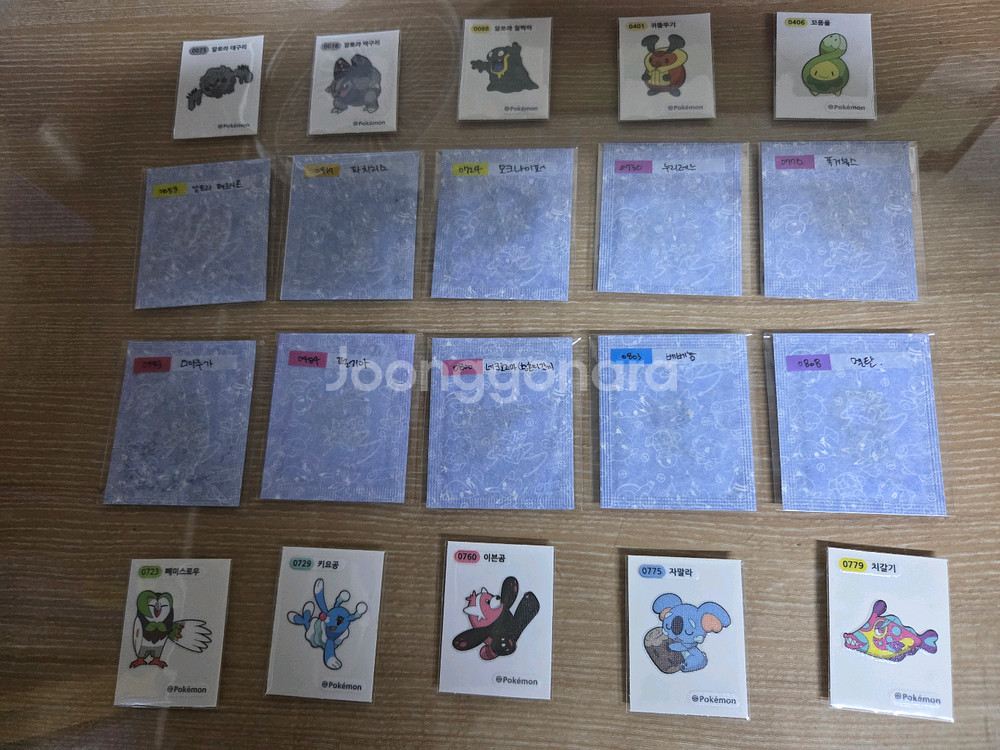 포켓몬 띠부씰 전설포함 시즌4--0