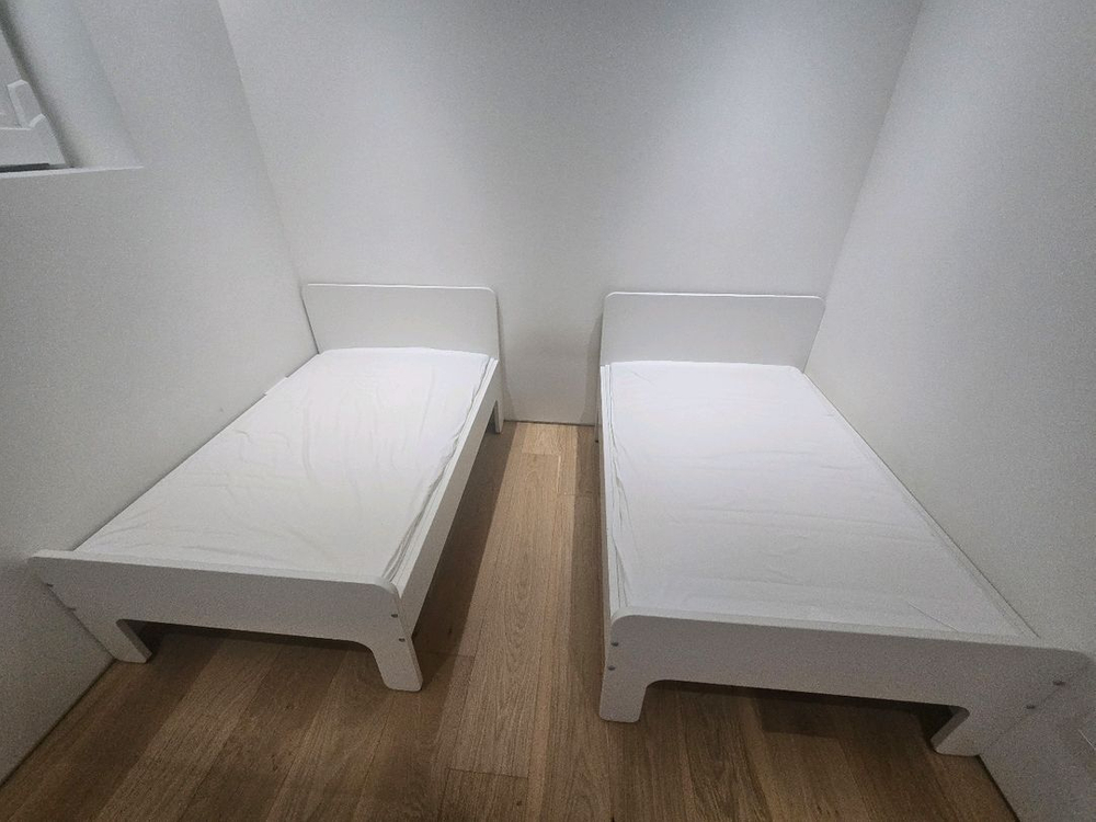 이케아 슬렉트 침대프레임 + 매트리스 / 길이조절침대--1