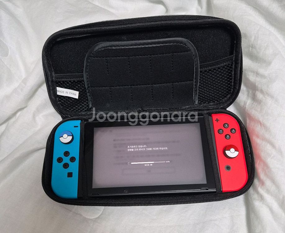 닌텐도 스위치1 네온블루 배터리개선판 택포팝니다.--4