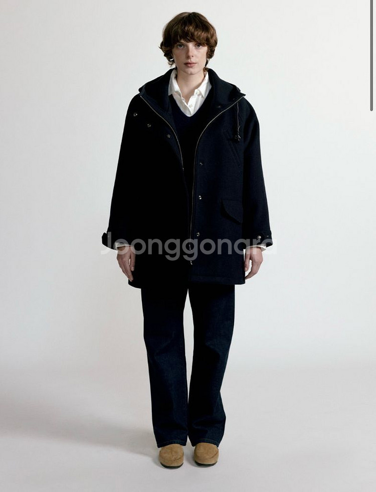 낫띵리튼 Hanson hoodie parka (Dark navy)--1
