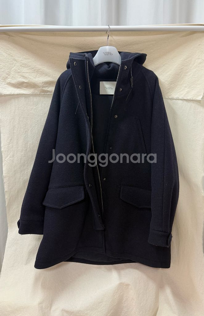 낫띵리튼 Hanson hoodie parka (Dark navy)--3