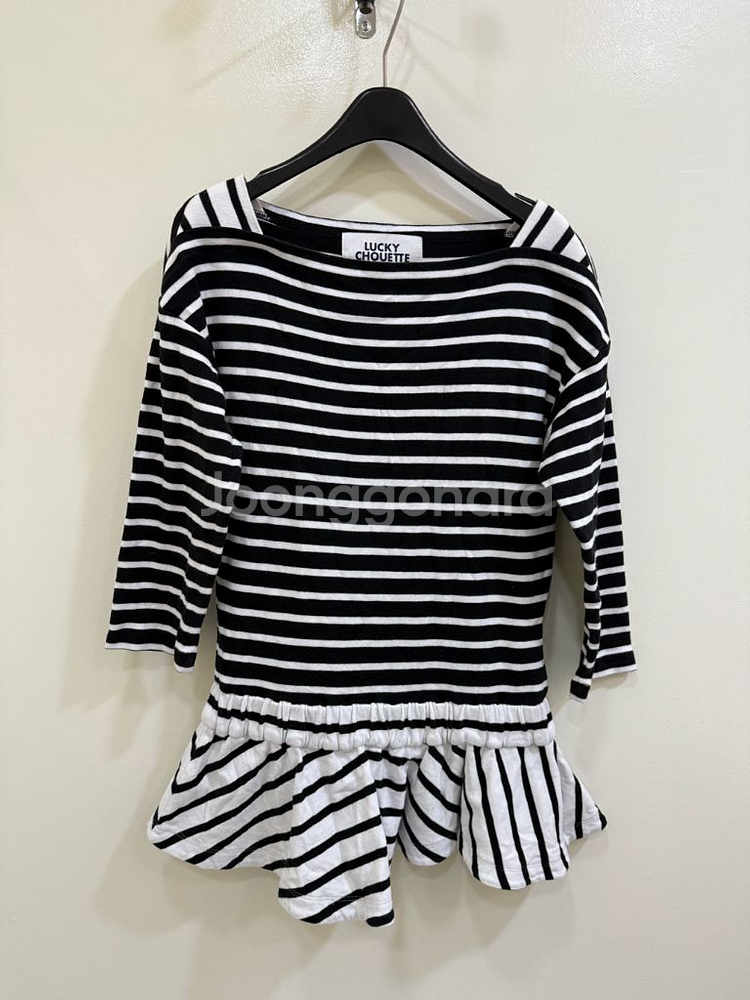 럭키슈에뜨 스트라이프 티셔츠 정품--0