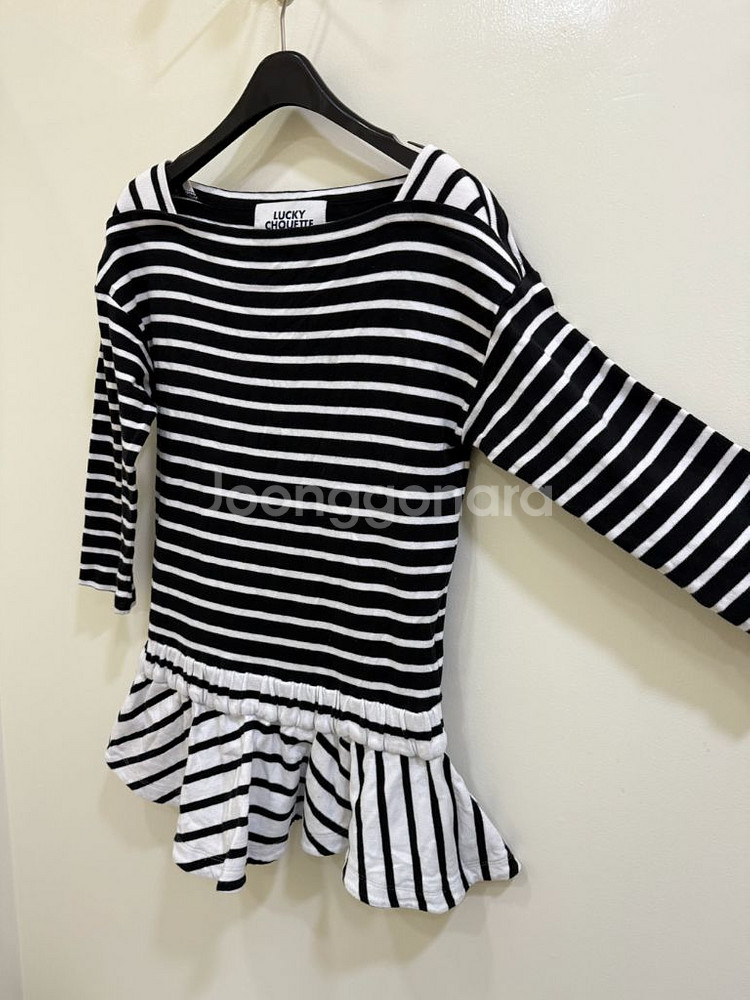 럭키슈에뜨 스트라이프 티셔츠 정품--1