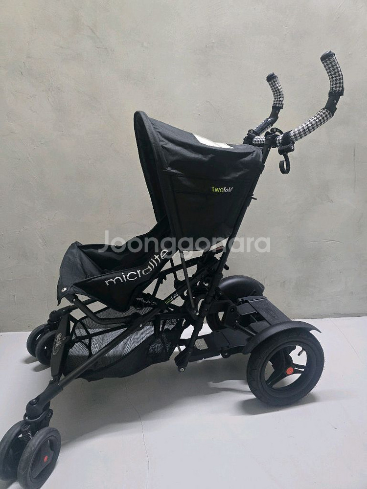 마이크라라이트 투폴드(구폴드) 2인 쌍둥이 연년생 유모차--1