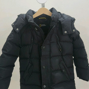 내셔널지오그래픽 키즈 구스다운 블랙 패딩 점퍼 110