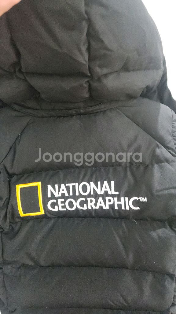 내셔널지오그래픽 키즈 구스다운 블랙 패딩 점퍼 110--8