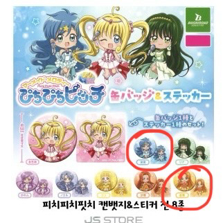 미개봉) 피치피치핏치 캔뱃지 가챠 음파 세이라--0