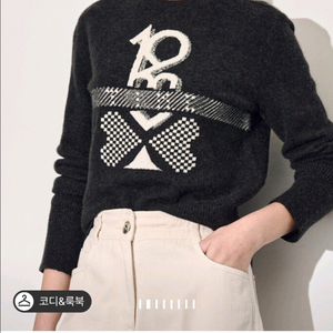 타임 캐쉬미어 시퀸 니트 (랑방,마인,타임,더캐시미어)