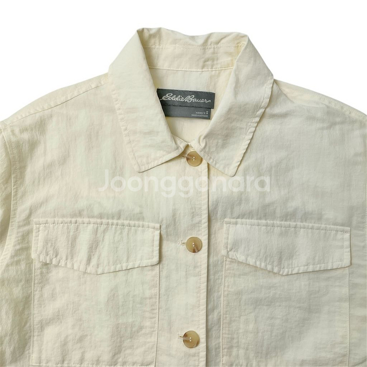 [중고] 에디바우어 얇은 여성 숏 코트 셔츠 자켓 S--2