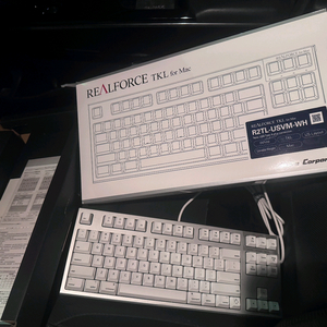 리얼포스 r2 화이트 차등 실버 키보드 토프레 무접점