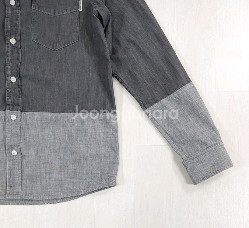 칼하트 WIP 슬림핏 데님셔츠 M--3