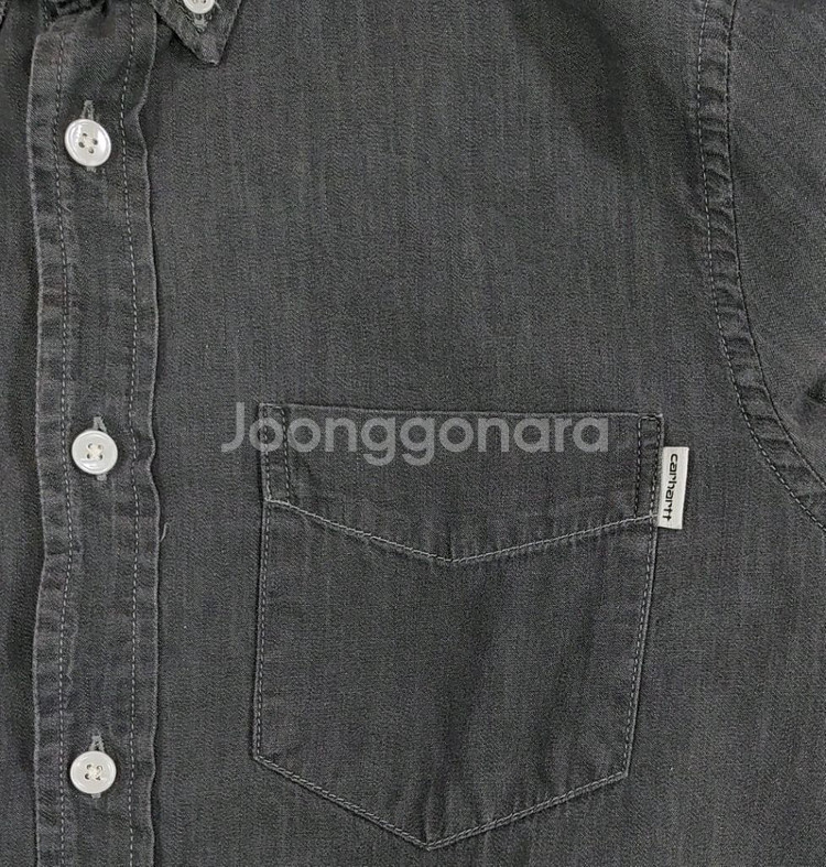 칼하트 WIP 슬림핏 데님셔츠 M--12