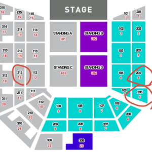 츠키 tuki. 아시아투어 내한 콘서트 지정석 VIP석 204구역, 212구역, 205구역(연석) 이미지