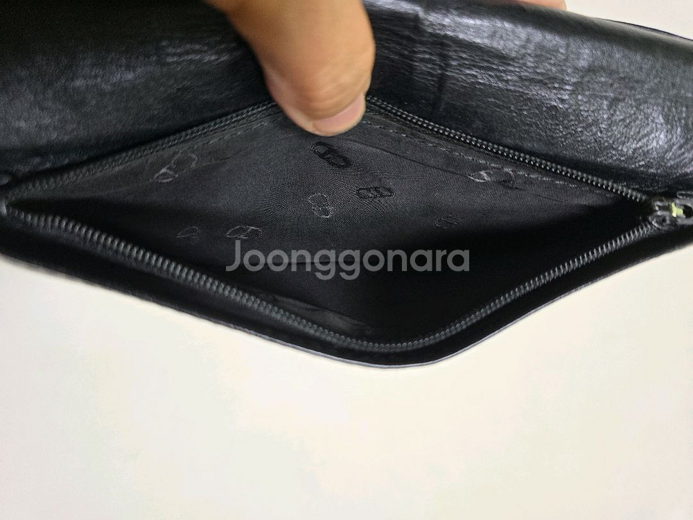(정품) 블랙 디올가죽 장지갑 남녀공용--3