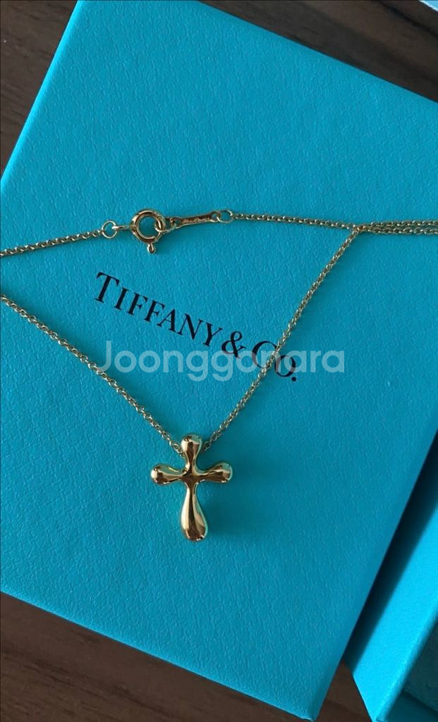 정품 티파니앤코 18k 목걸이입니다(골드컬러)--1