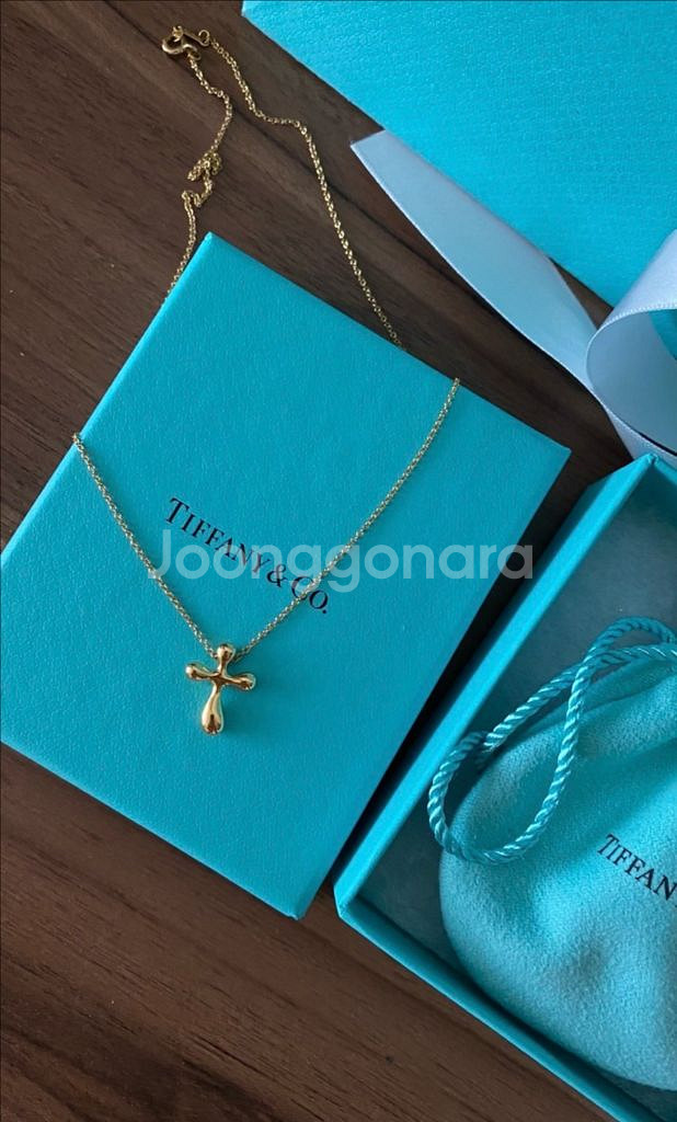 정품 티파니앤코 18k 목걸이입니다(골드컬러)--2