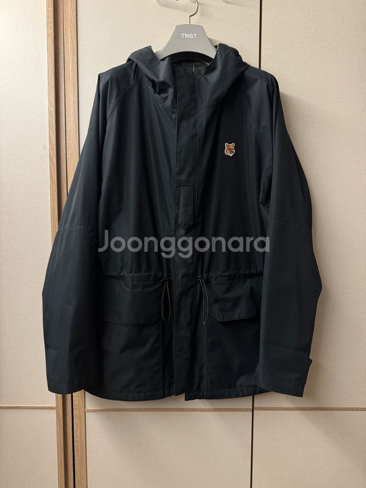 바버X메종키츠네 밀리터리 리버시블 워터프루트 자켓--1