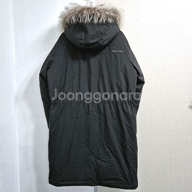 올젠 뉴테라 엑티브 폭스퍼후드 구스 다운 롱패딩--5