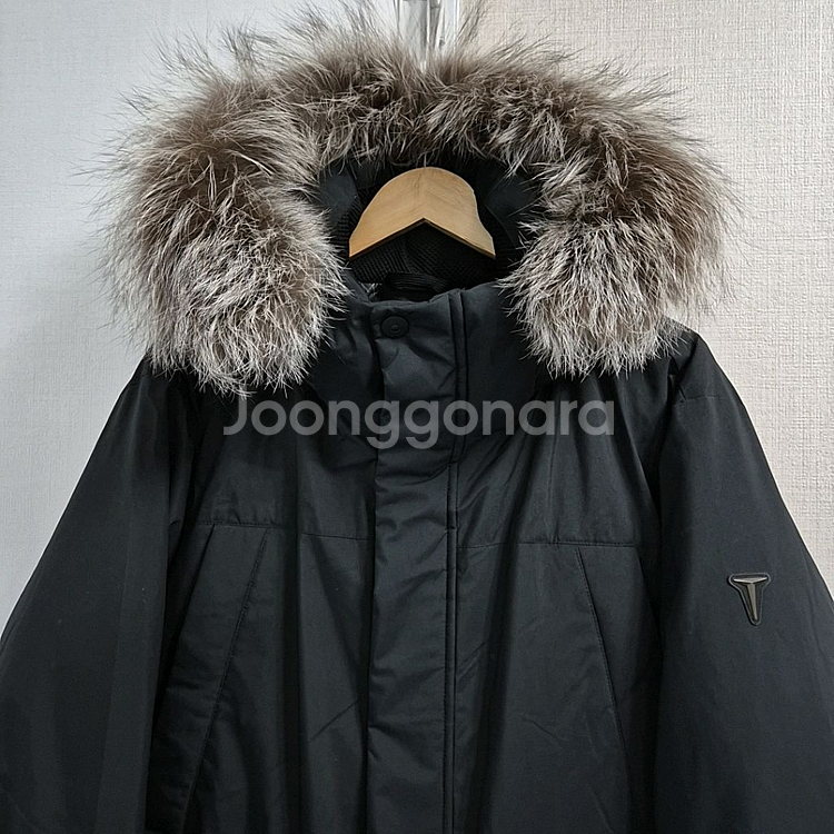 올젠 뉴테라 엑티브 폭스퍼후드 구스 다운 롱패딩--1