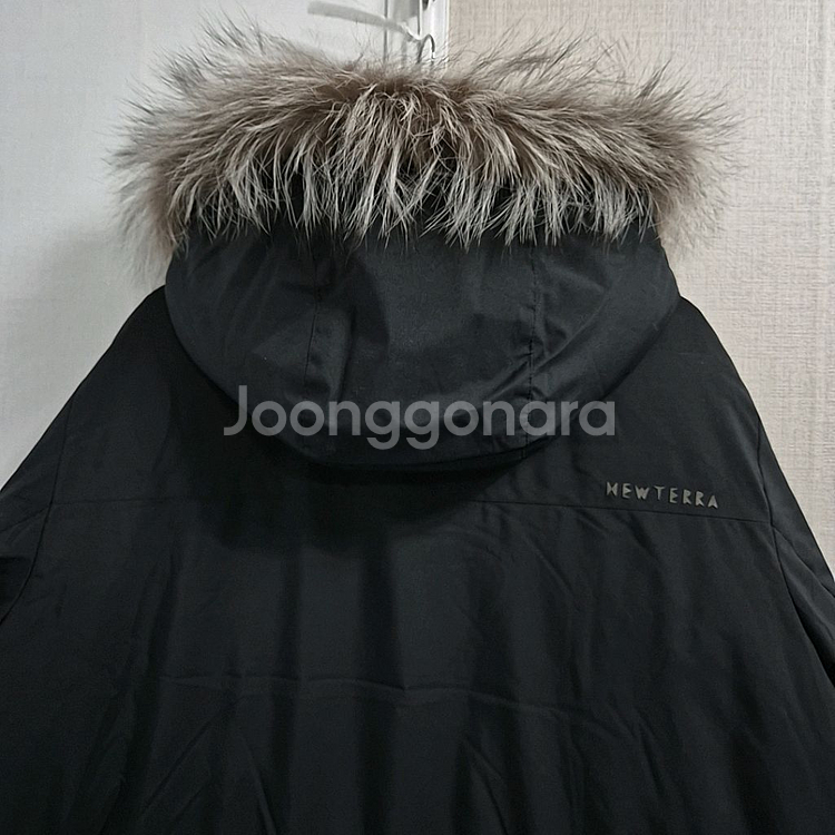올젠 뉴테라 엑티브 폭스퍼후드 구스 다운 롱패딩--6