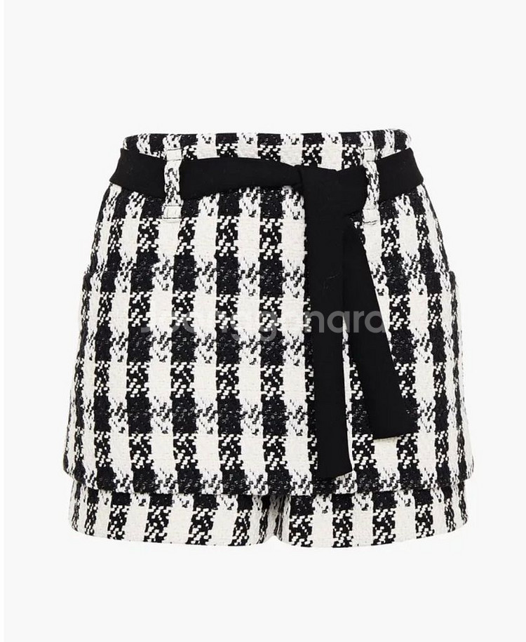 마쥬 icky 트위드 체크 반바지 36사이즈--1