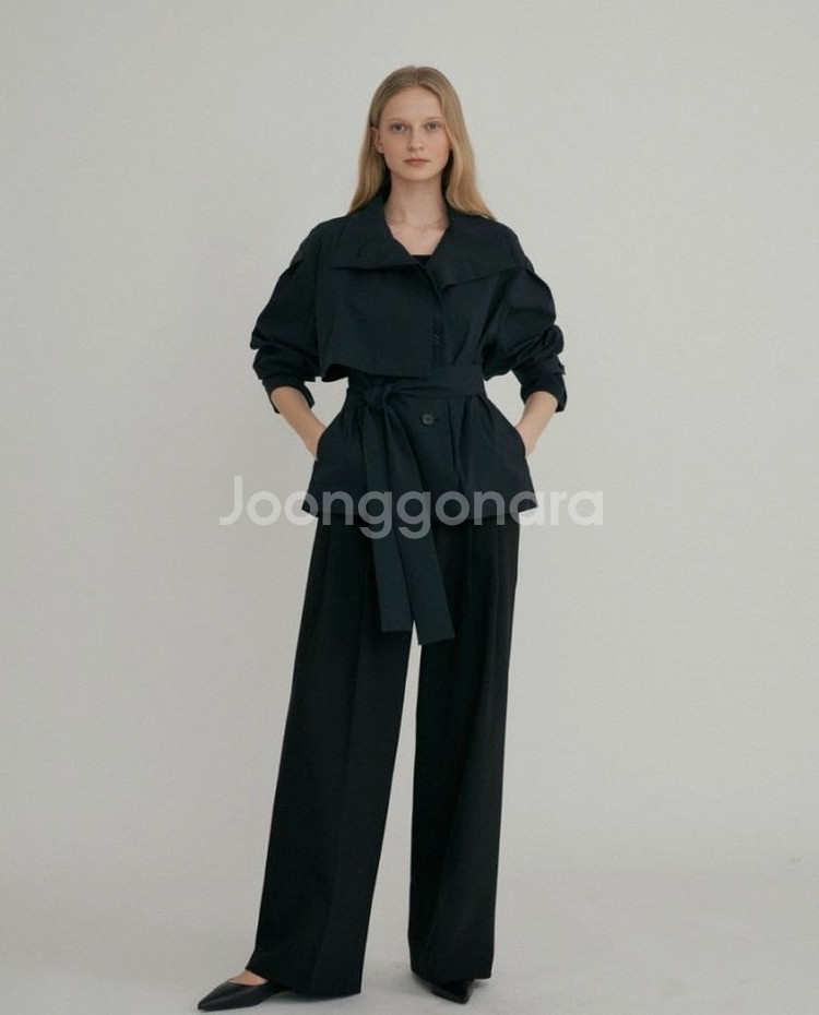 시에 sie 델라 하프 트렌치 네이비 색상 스몰--0