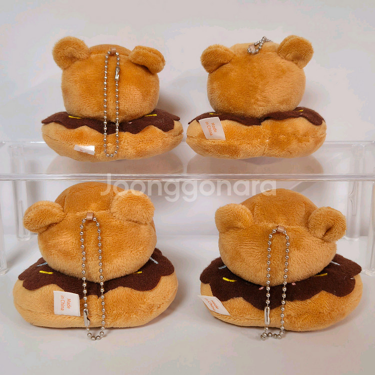 도넛 곰돌이 인형 곰인형 가방고리 키링 귀여운 인형 베어 빵--1