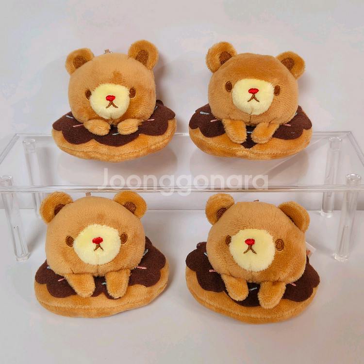 도넛 곰돌이 인형 곰인형 가방고리 키링 귀여운 인형 베어 빵--0