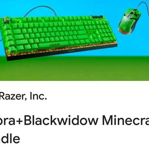 레이저 코브라 블랙위도우 마인크래프트 키보드 마우스 코드 팝니다